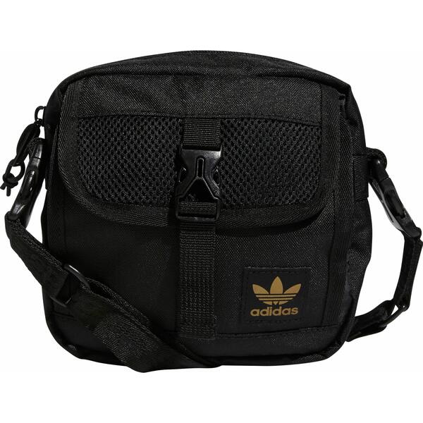 アディダス レディース ショルダーバッグ バッグ adidas Originals Large Festival Crossbody Bag Black/Gold Metallic