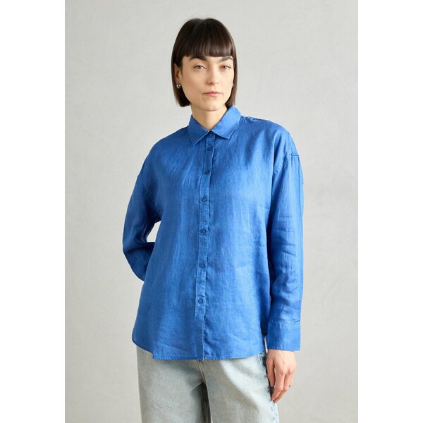 エコアルフ レディース シャツ トップス SHIRT WOMAN - Button-down blouse - mediterranean blue