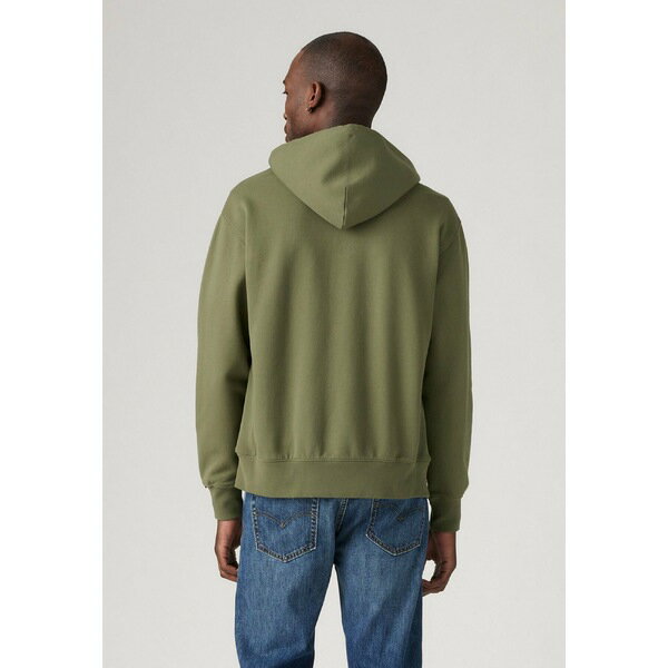 リーバイス メンズ パーカー・スウェットシャツ アウター AUTHENTIC FULL ZIP - Zip-up sweatshirt - moss olive garment dye