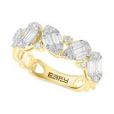 エフィー コレクション レディース リング アクセサリー EFFY&reg; Diamond Multi-Cluster Statement Ring (1 ct. t.w.) in 14k Yellow Gold Yellow Gold