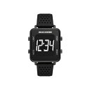 XPb`[Y Y rv ANZT[ Men's Naylor Digital, Black-Tone Alloy Watch Black