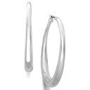 t[ fB[X sAXCO ANZT[ Gold-Tone Graduated Hoop Earrings Silver