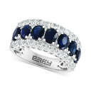 GtB[ RNV fB[X O ANZT[ Effy Blue & White Sapphire Ring (3-1/2 ct. t.w.) & Diamond (1/20 ct. t.w.) in 14k White Gold. (Also available Emerald and Multi-Sapphire ) Sapphire