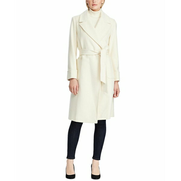 ラルフ ローレン ブルゾン レディース ラルフローレン レディース ジャケット＆ブルゾン アウター Women's Wool Blend Belted Wrap Coat Moda Cream