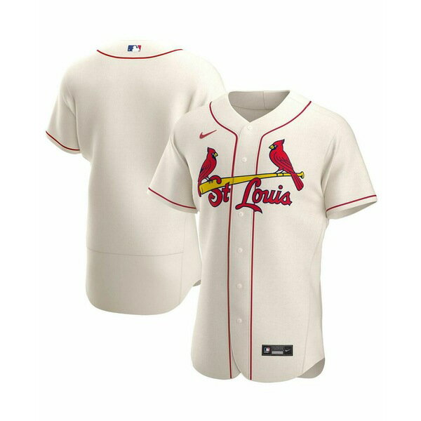 ナイキ メンズ パーカー・スウェットシャツ アウター Men's Cream St. Louis Cardinals Alternate Authentic Team Jersey Cream