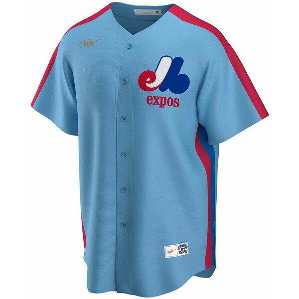 ナイキ メンズ パーカー・スウェットシャツ アウター Men's Light Blue Montreal Expos Road Cooperstown Collection Team Jersey Light Blue