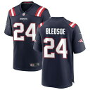 ナイキ メンズ ユニフォーム トップス Nike New England Patriots Custom Game Jersey Navy