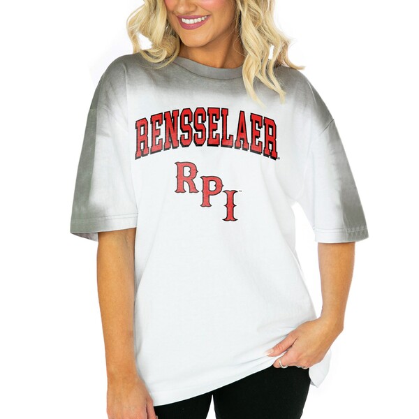 ゲームデイ レディース Tシャツ トップス Rensselaer Polytechnic Institute Engineers Gameday Couture Women's Interception Oversized TShirt White