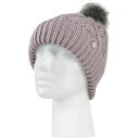 ヒートホルダーズ レディース 帽子 アクセサリー Brina Solid Cable Knit Roll Up Pom-Pom Hat Lilac