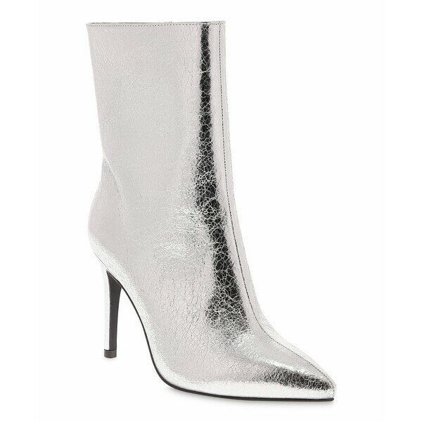 ミア レディース ワンピース トップス Women's Mardi Stiletto Heel Dress Booties Silver Metallic