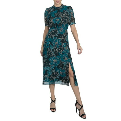 ジュリア ジョーダン レディース ワンピース トップス julia jordon Women's Printed Mock-Neck Short-Sleeve Dress Teal Multi ジュリア ジョーダン レディース ワンピース トップス julia jordon Women's Printed Mock-Neck Short-Sleeve Dress Teal Multi