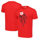スターター メンズ Tシャツ トップス New York Giants Starter Logo Graphic TShirt Red