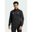 アディダス メンズ バスケットボール スポーツ ESSENTIALS HALF-ZIP WAFFLE - Sweatshirt - all black