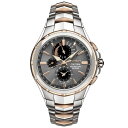 ZCR[ Y rv ANZT[ Men's Chronograph Coutura Solar Two-Tone Stainless Steel Bracelet Watch 44mm Gray