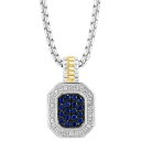 GtB[ RNV fB[X lbNXE`[J[Ey_ggbv ANZT[ EFFY&reg; Men's Sapphire (7/8 ct. t.w.) & White Sapphire (1/4 ct. t.w.) 22