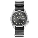 ZCR[ Y rv ANZT[ Men's Automatic 5 Sports Gray Nylon Strap Watch 40mm Gray