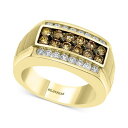 GtB[ RNV fB[X O ANZT[ EFFY&reg; Men's Multi-Color Diamond Ring (1-3/8 ct. t.w.) in 14k Gold Yellow Gold