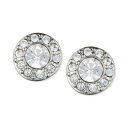 ジバンシー メンズ ピアス・イヤリング アクセサリー Small Crystal Pavé Stud Earrings Silver