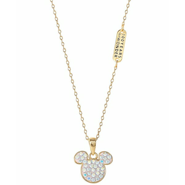 fBYj[ fB[X lbNXE`[J[Ey_ggbv ANZT[ Crystal Mickey Mouse Pendant Necklace in 18k Gold-Plated Sterling Silver, 18