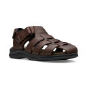 クラークス メンズ サンダル シューズ Men 039 s Walkford Fish Tumbled Leather Sandals Brown Tumbled