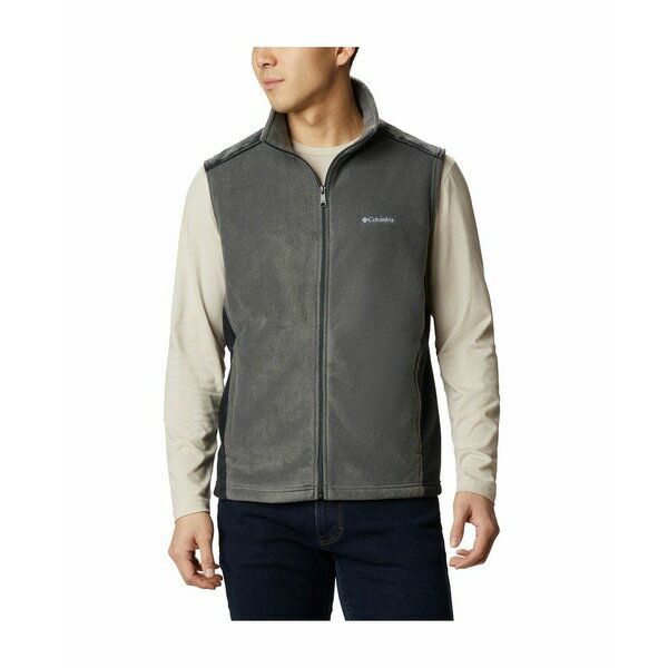 コロンビア メンズ ジャケット＆ブルゾン アウター Men's Steens Mountain Fleece Vest Grill Grey