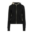 VERSACE JEANS COUTURE ベルサーチ パーカー・スウェットシャツ アウター レディース Sweatshirts Black