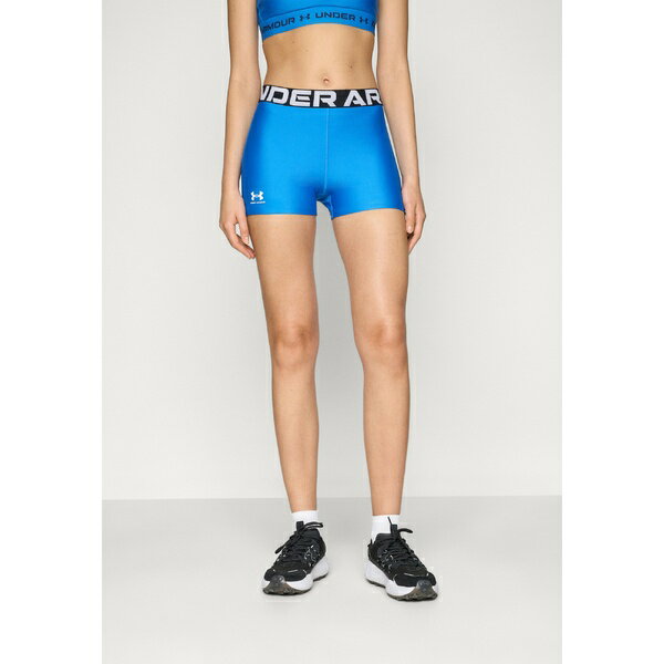 アンダーアーマー レディース レギンス ボトムス HEATGEAR SHORTY - Leggings - blue atlantis/white