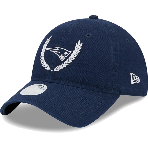 ニューエラ レディース 帽子 アクセサリー New England Patriots New Era Women's Leaves 9TWENTY Adjustable Hat Navy