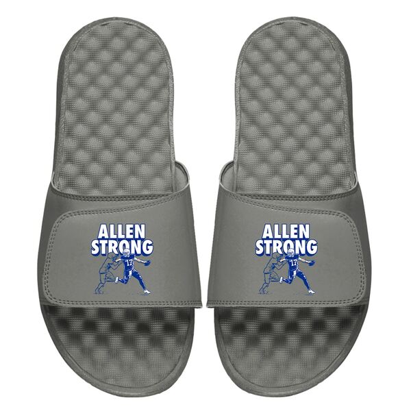 アイスライド メンズ サンダル シューズ Josh Allen NFLPA BreakingT x ISlide Allen Strong Slide Sandals Gray