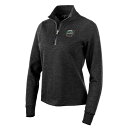 アンティグア レディース パーカー・スウェットシャツ アウター Great Lakes Loons Antigua Women's Action QuarterZip Pullover Sweatshirt Heather Black