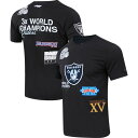 プロスタンダード メンズ Tシャツ トップス Las Vegas Raiders Pro Standard Championship TShirt Black