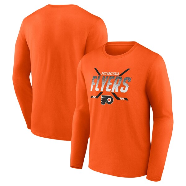 եʥƥ  T ȥåץ Philadelphia Flyers Fanatics Branded Covert Long Sleeve TShirt Orange