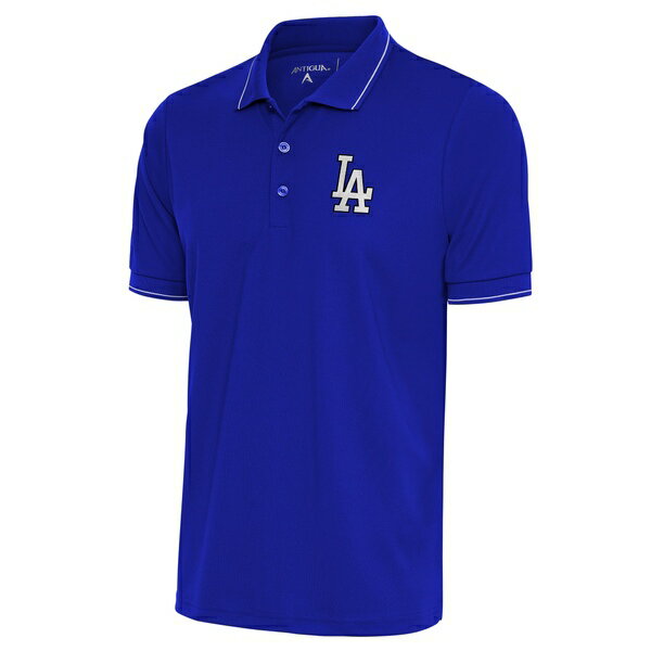 アンティグア メンズ ポロシャツ トップス Los Angeles Dodgers Antigua Metallic Affluent Polo Royal