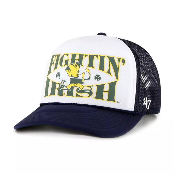 フォーティーセブン メンズ 帽子 アクセサリー '47 Men's Notre Dame Fighting Irish Navy Article Trucker Adjustable Hat -