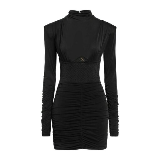 【送料無料】 エリザベスフランキ レディース ワンピース トップス Mini dresses Black 【送料無料】 エリザベスフランキ レディース ワンピース トップス Mini dresses Black