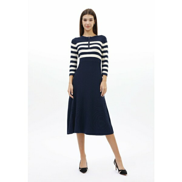 アンナ フィールド レディース ワンピース トップス Jumper dress - navy/ecru