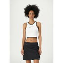 カール ラガーフェルド ジーンズ レディース Tシャツ トップス OUTLINE LOGO - Top - white(4)