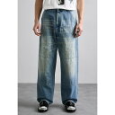 モスキーノ メンズ サンダル シューズ LAUREL CROWN EMBLEM - Straight leg jeans - blue
