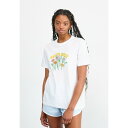 サンタクルーズ レディース Tシャツ トップス FIELD STRIP - Print T-shirt - white