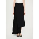 アウェイク モード レディース スカート ボトムス SKIRT WITH PLEATED INSERT - Pleated skirt - black