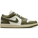 Jordan ジョーダン レディース スニーカー 【Jordan 1 Low Medium Olive (Women's)】 サイズ US_5(22.0cm) White/Medium Olive/Sail(4)