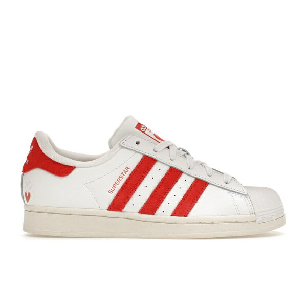 adidas アディダス レディース スニーカー 【adidas Superstar Valentine's Day (2024) (Women's)】 サイズ US_5.5(22.5cm) Cloud White/Bright Red/Wonder Clay
