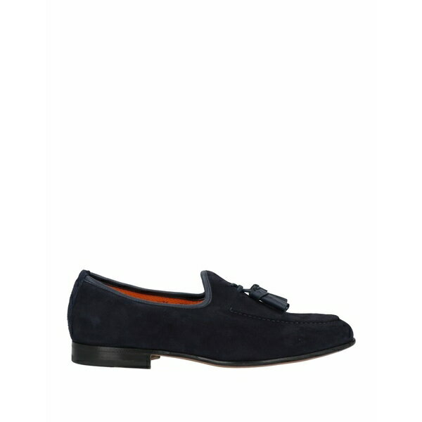 【送料無料】 サントーニ メンズ スリッポン・ローファー シューズ Loafers Navy blue