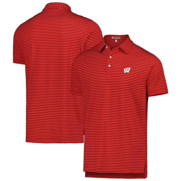s[^[E~[ Y |Vc gbvX Wisconsin Badgers Peter Millar Crafty Performance Jersey Polo Red