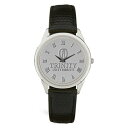 W[fB Y rv ANZT[ Trinity Tigers Medallion Black Leather Wristwatch -