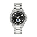 uo Y rv ANZT[ BYU Cougars Bulova Stainless Steel Sport Classic Watch -