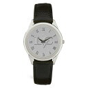 ジャーディン メンズ 腕時計 アクセサリー Lebanon Valley College Medallion Black Leather Wristwatch -