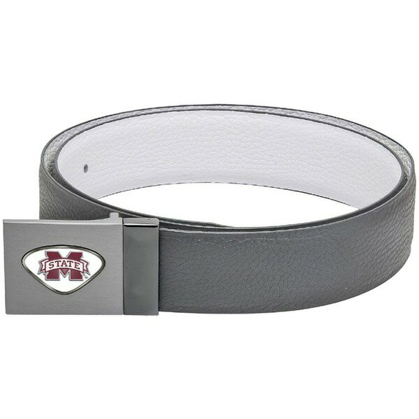 㡼ǥ  ٥ ꡼ Mississippi State Bulldogs Reversible Leather Belt Gray