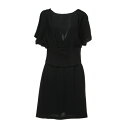 【送料無料】 ピンコ レディース ワンピース トップス Mini dresses Black