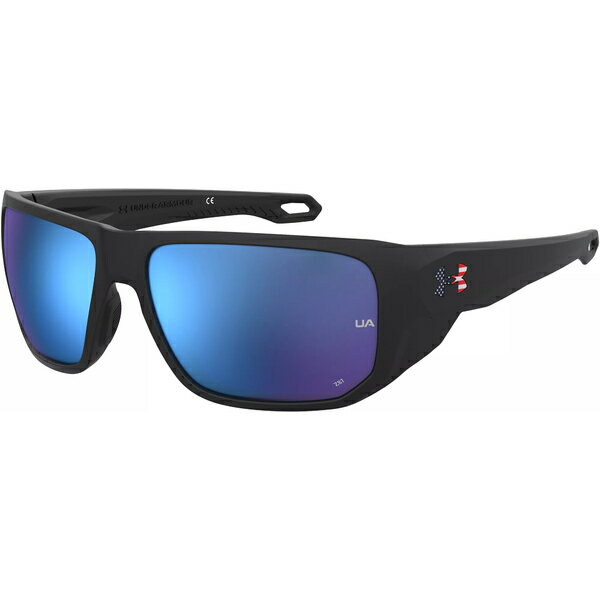 アンダーアーマー メンズ サングラス・アイウェア アクセサリー Under Armour Men's Attack 2 Freedom Sunglasses Matte Black/Blue